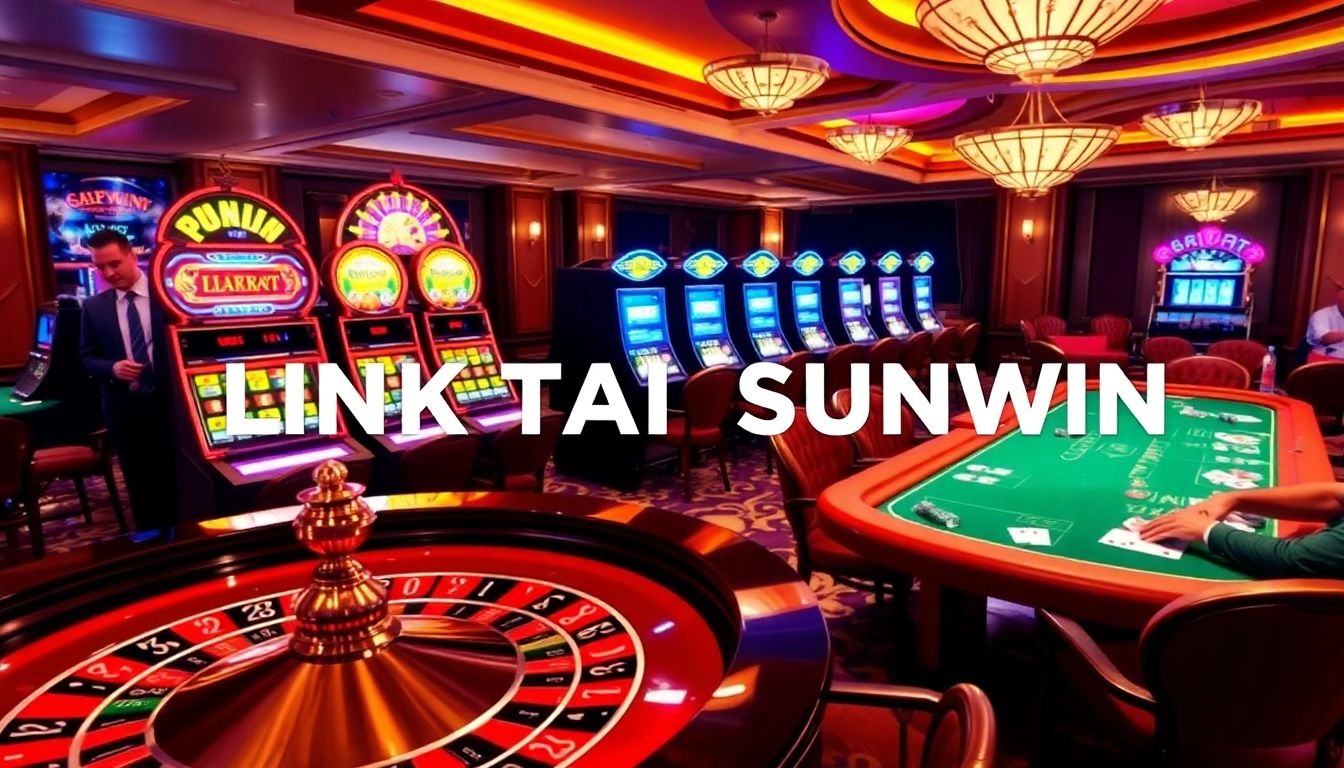 Experience the thrill of winning with LINK TẢI SUNWIN at a luxurious casino setting.