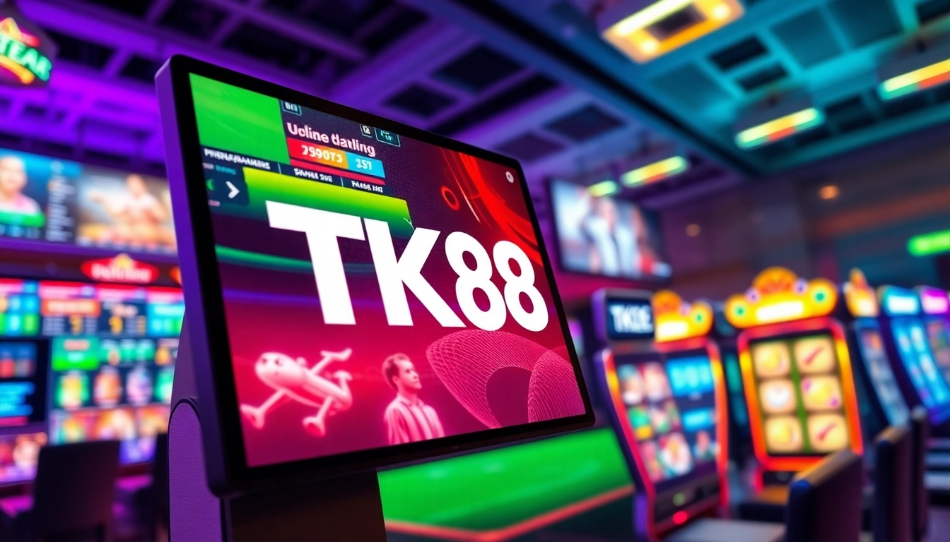 Exciting online betting interface with tk88win.live showcasing sports betting and casino games.