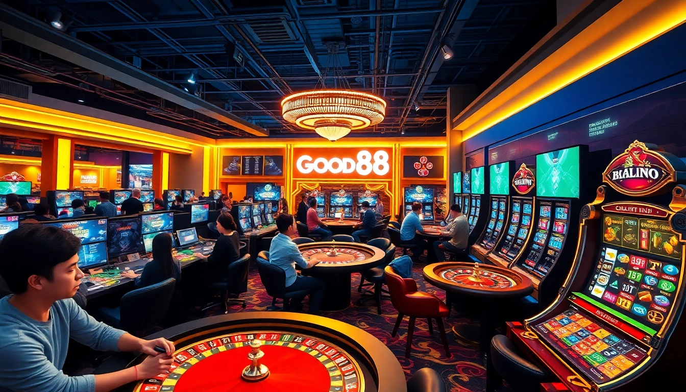 Dynamic online gaming experience at good88.hu.net showcasing live casino and sports betting.
