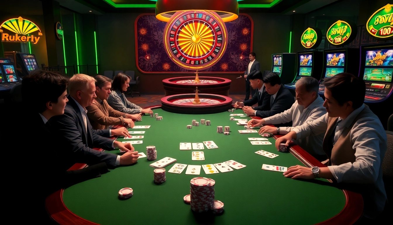 High-stakes poker action featuring 68VIP chips and cards on a luxurious casino table.