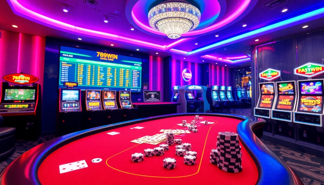 Experience the vibrant excitement of 789win with thrilling casino games and luxurious gambling elements.