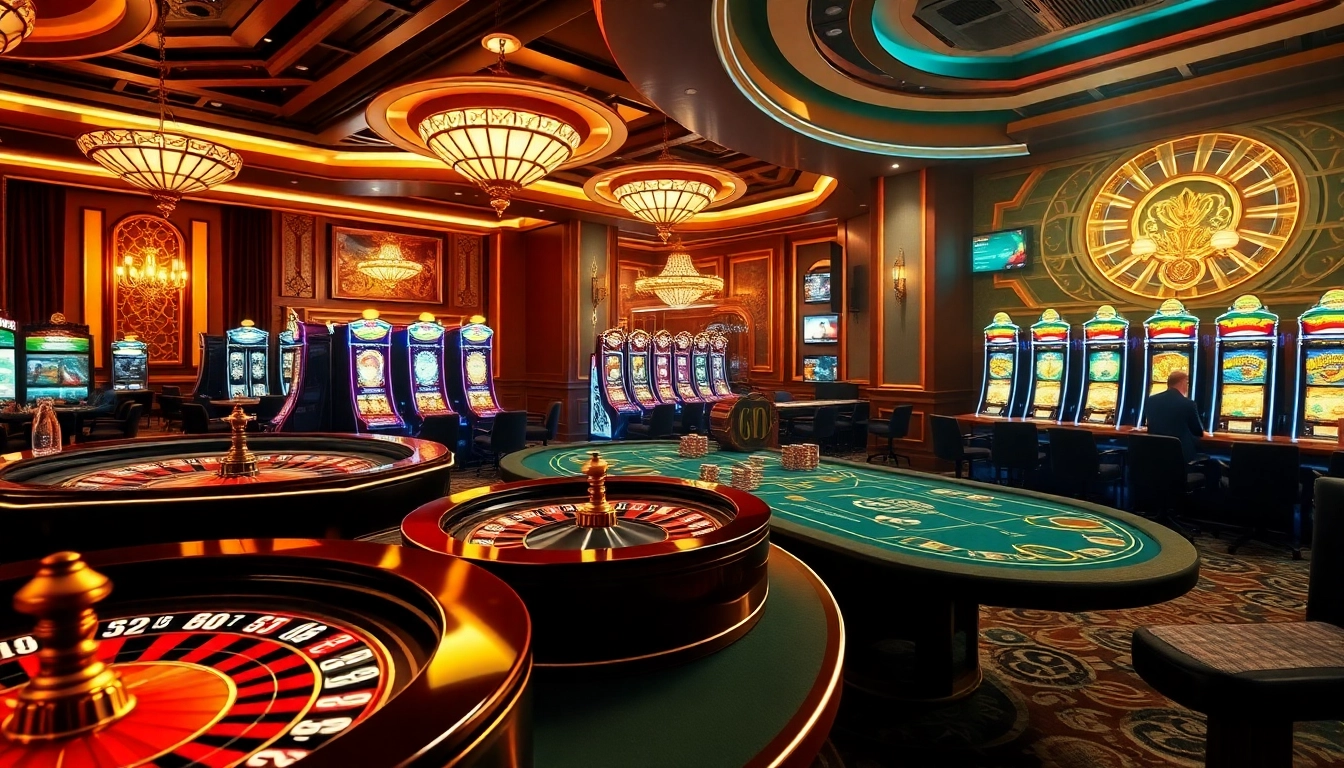 Experience the excitement of dom88.us.com with vibrant casino tables, chips, and professional dealers.