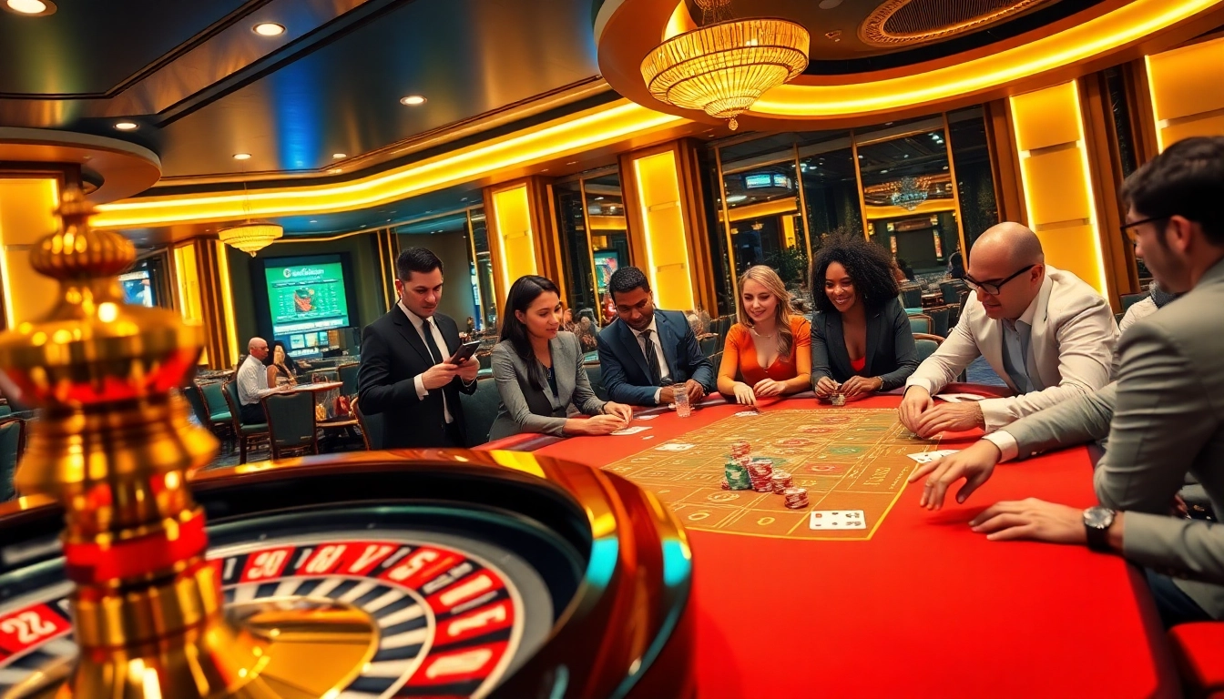 Players at a poker table strategizing their bets at https://c168.works/ casino, immersed in excitement.