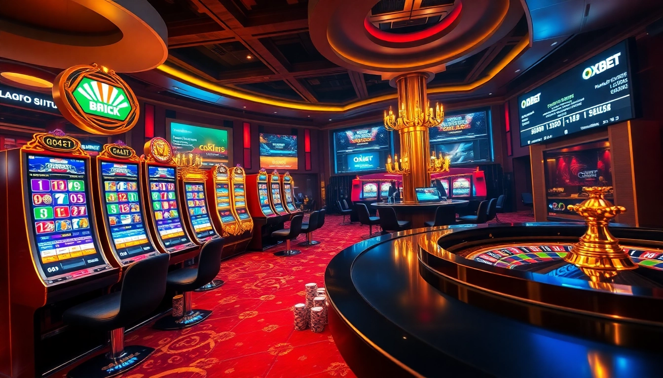 Experience thrilling online gambling with link oxbet featuring luxurious casino elements and betting excitement.