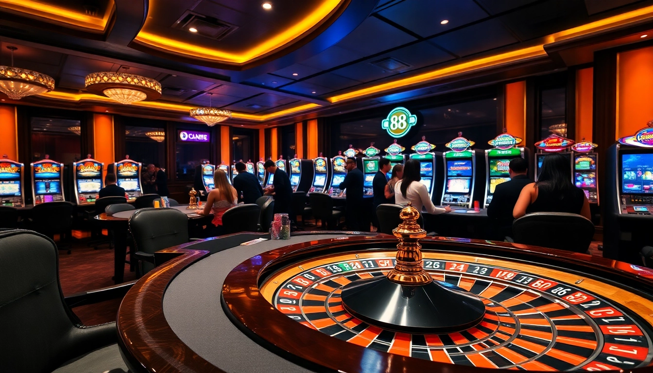 Experience the thrill of gambling at nhà cái open88 with vibrant slot machines and exciting casino games.