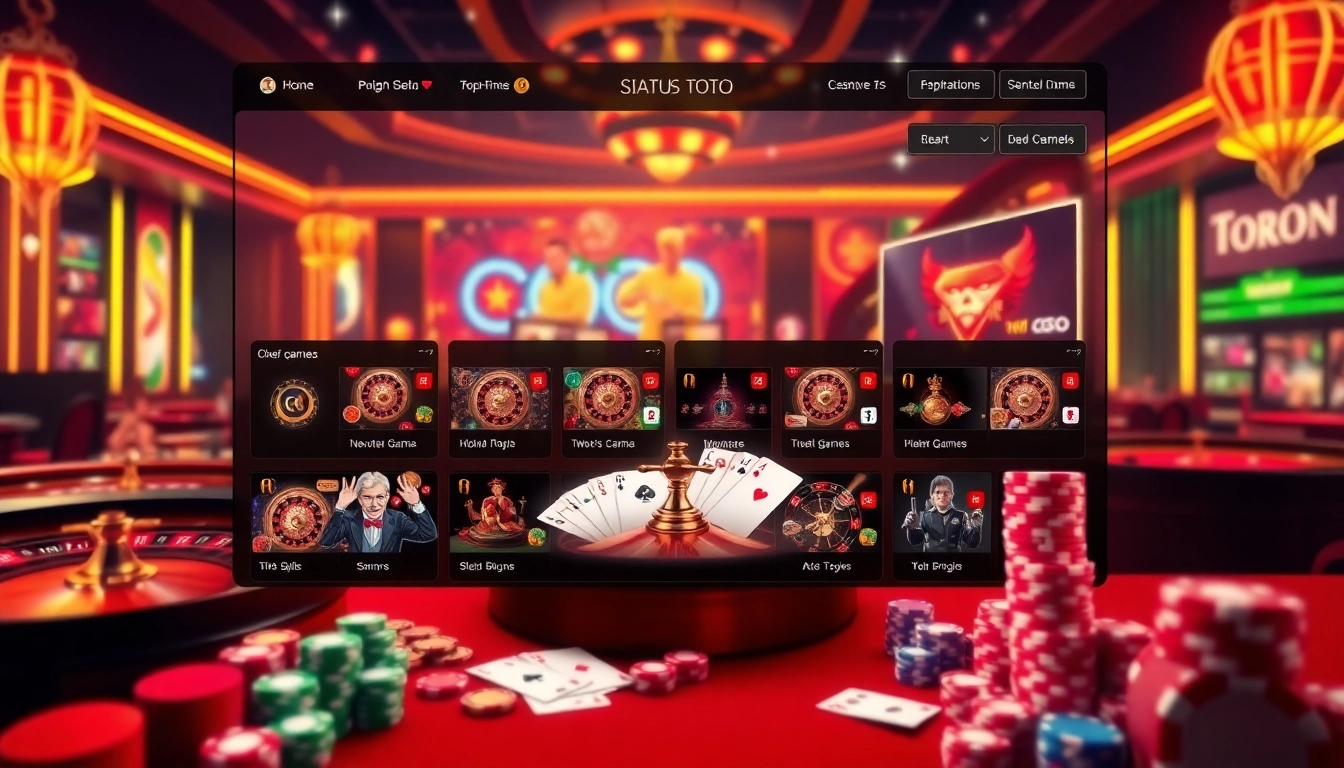 Rasakan sensasi situs toto dengan antarmuka perjudian online yang menarik dan desain yang penuh warna.