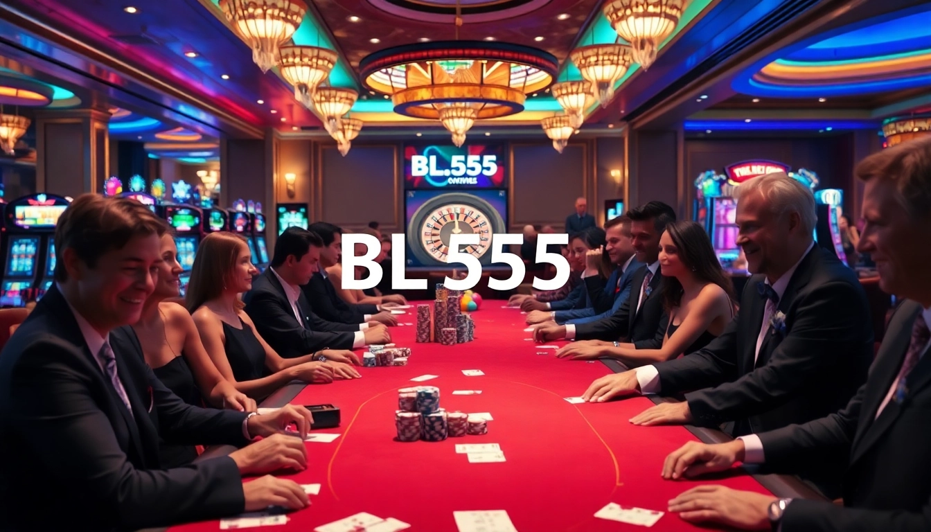 Experience excitement at BL555 with vibrant poker tables and thrilling slot machines.