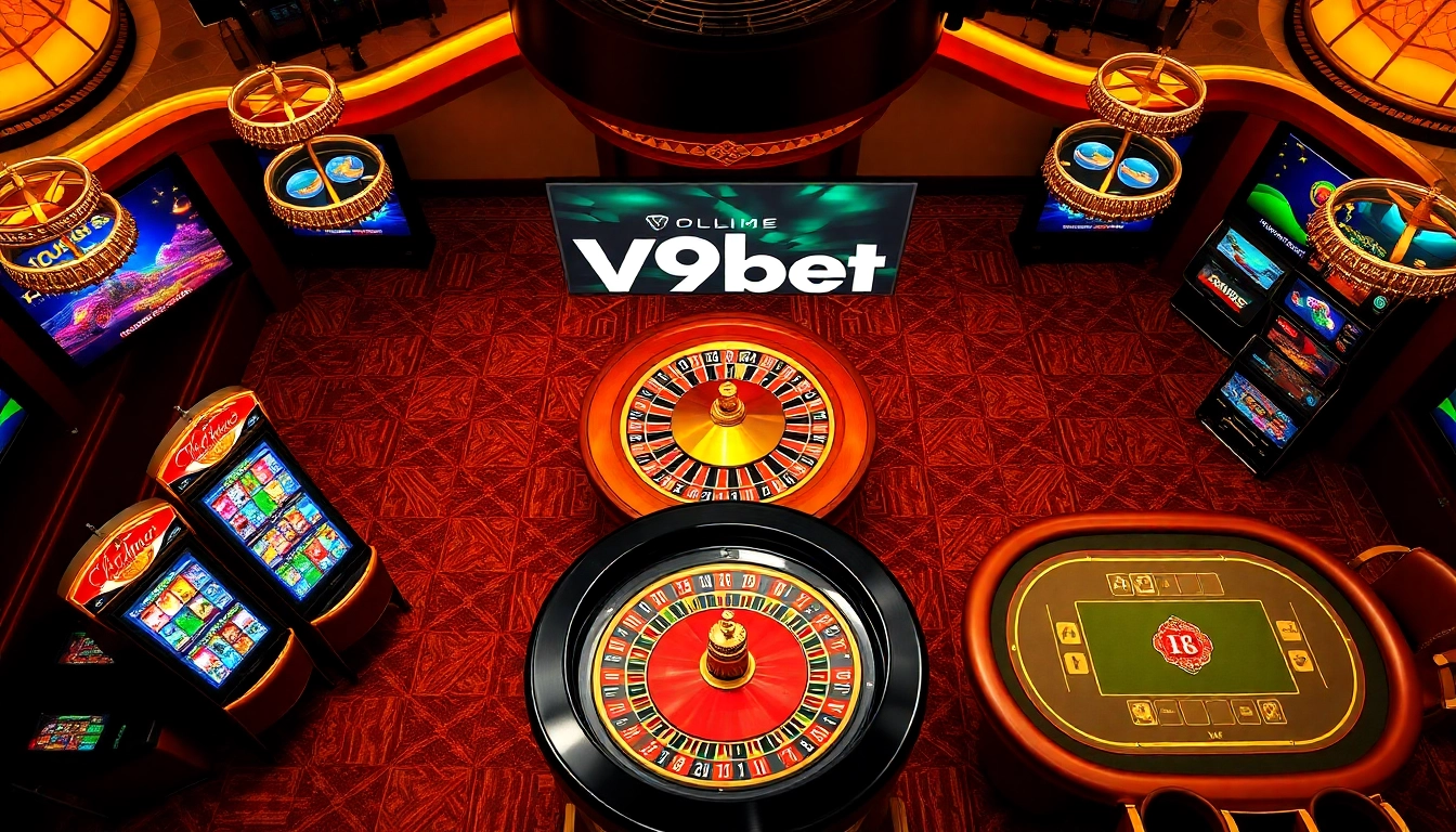 Experience thrilling gameplay at V9bet with vibrant casino elements and exciting betting action.