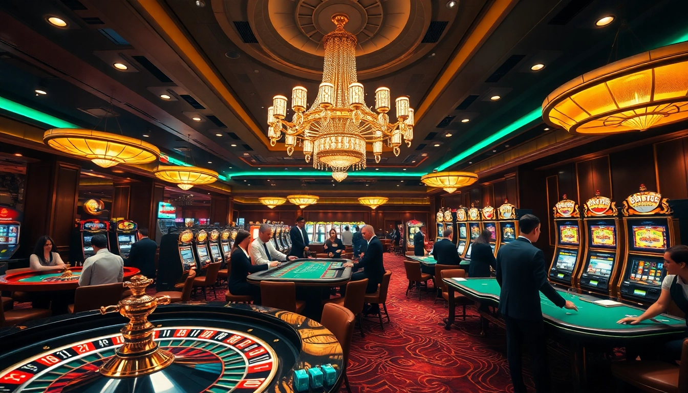 Experience the thrill of betting with Nhà cái OK8386 in a vibrant casino environment.