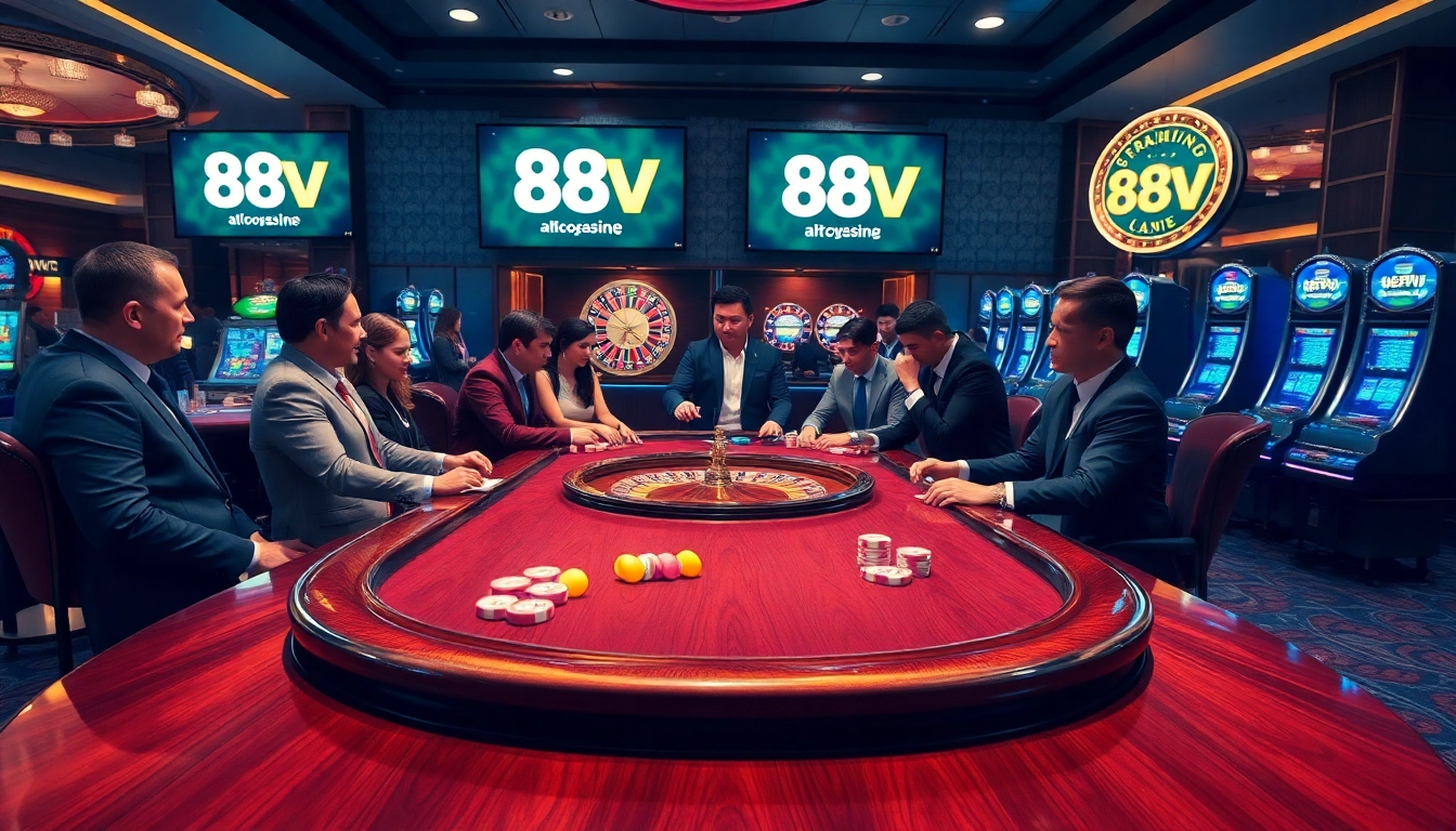 Experience thrilling poker moments at 88VV's luxurious casino
